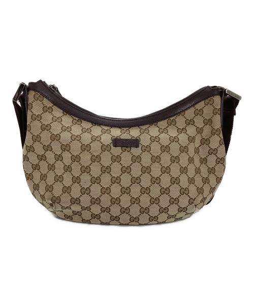 GUCCI（グッチ）GUCCI (グッチ) GUCCI　GGキャンバス ショルダーバッグ ベージュの古着・服飾アイテム