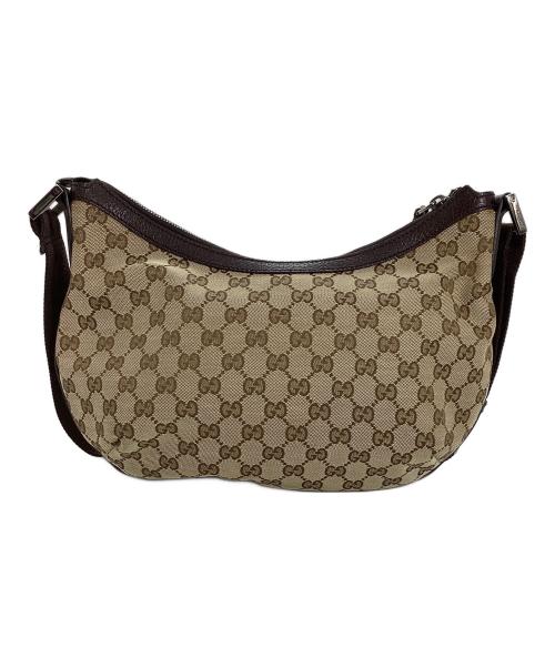 GUCCI（グッチ）GUCCI (グッチ) GUCCI　GGキャンバス ショルダーバッグ ベージュの古着・服飾アイテム