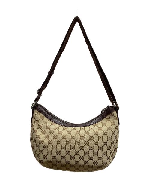GUCCI（グッチ）GUCCI (グッチ) GUCCI　GGキャンバス ショルダーバッグ ベージュの古着・服飾アイテム