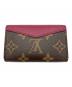 LOUIS VUITTON (ルイ ヴィトン) LOUIS VUITTON　モノグラム ミュルティカルトサラ ピンク×ブラウン：20000円