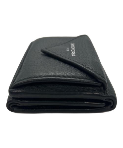 BALENCIAGA（バレンシアガ）BALENCIAGA (バレンシアガ) ペーパーミニウォレット ブラックの古着・服飾アイテム