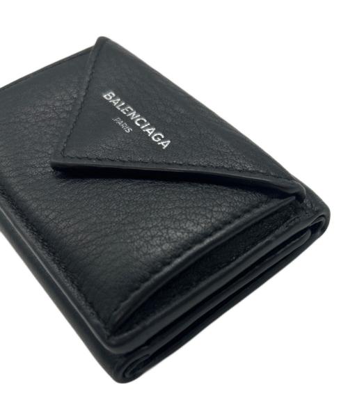 BALENCIAGA（バレンシアガ）BALENCIAGA (バレンシアガ) ペーパーミニウォレット ブラックの古着・服飾アイテム