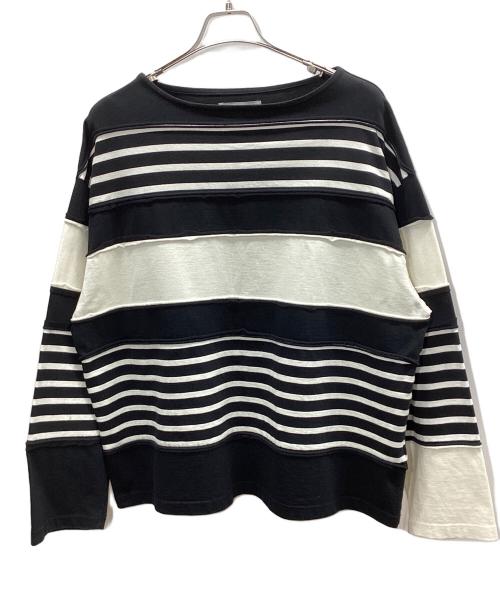 Wizzard（ウィザード）Wizzard (ウィザード) SWITCHING BASQUE SHIRT ホワイト×ブラック サイズ:Sの古着・服飾アイテム