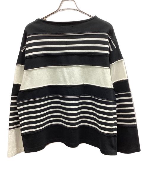 Wizzard（ウィザード）Wizzard (ウィザード) SWITCHING BASQUE SHIRT ホワイト×ブラック サイズ:Sの古着・服飾アイテム