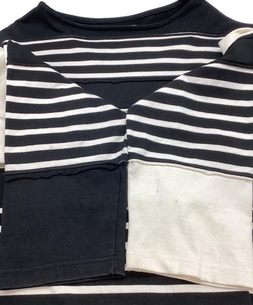 Wizzard（ウィザード）Wizzard (ウィザード) SWITCHING BASQUE SHIRT ホワイト×ブラック サイズ:Sの古着・服飾アイテム