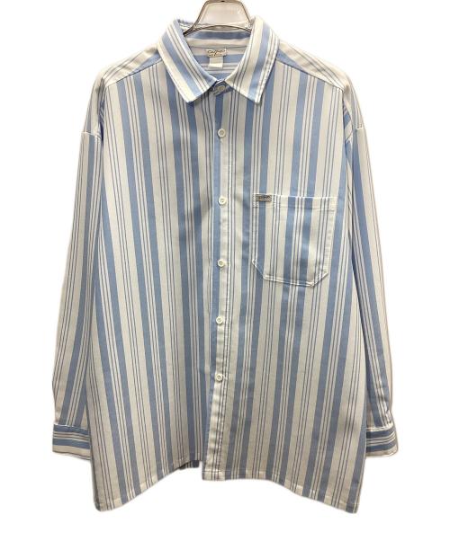 CalTop（キャルトップ）CalTop (キャルトップ) ストライプシャツ ホワイト×ブルー サイズ:不明の古着・服飾アイテム