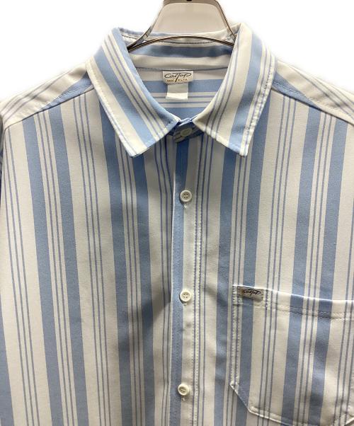 CalTop（キャルトップ）CalTop (キャルトップ) ストライプシャツ ホワイト×ブルー サイズ:不明の古着・服飾アイテム