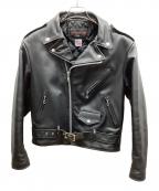 Schottショット）の古着「ダブルライダースジャケット」｜ブラック