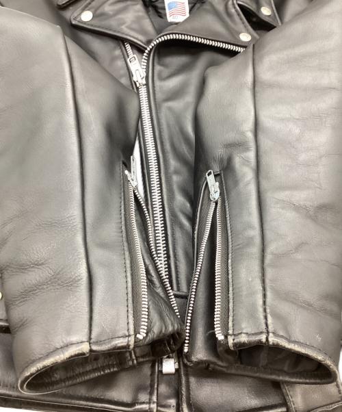 Schott（ショット）Schott (ショット) ダブルライダースジャケット ブラック サイズ:40の古着・服飾アイテム