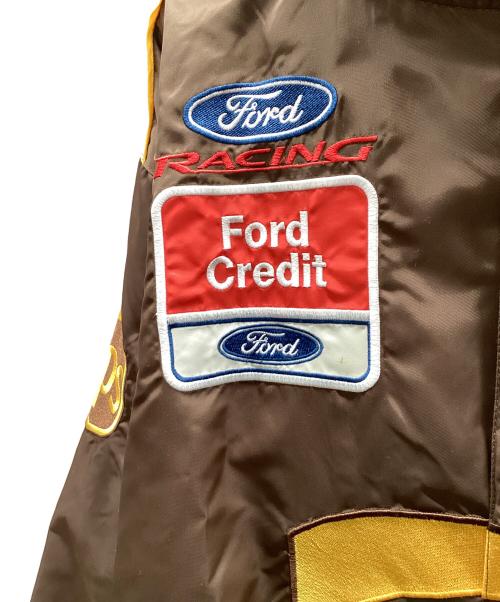 JEFF HAMILTON（ジェフハミルトン）JEFF HAMILTON (ジェフハミルトン) レーシングジャケット ブラウン サイズ:XLの古着・服飾アイテム