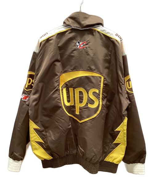 JEFF HAMILTON（ジェフハミルトン）JEFF HAMILTON (ジェフハミルトン) レーシングジャケット ブラウン サイズ:XLの古着・服飾アイテム