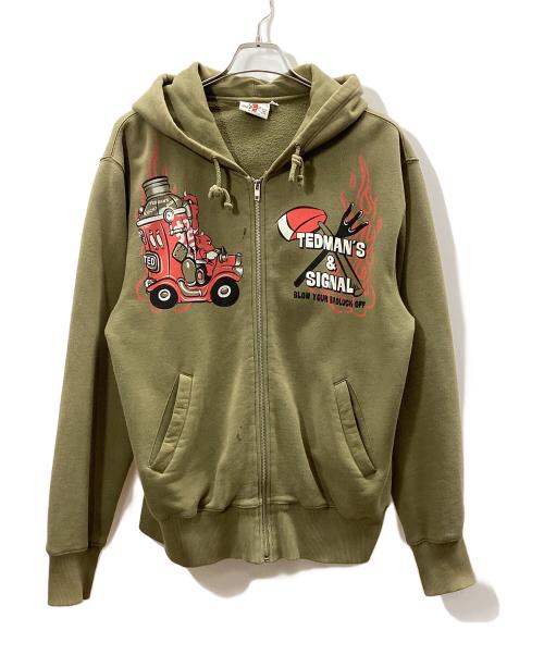 TED COMPANY（テッドカンパニー）TED COMPANY (テッドカンパニー) ジップパーカー オリーブ サイズ:42の古着・服飾アイテム
