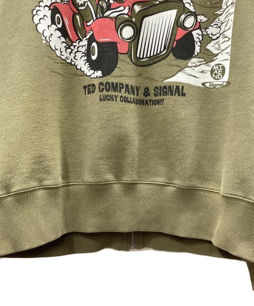 TED COMPANY（テッドカンパニー）TED COMPANY (テッドカンパニー) ジップパーカー オリーブ サイズ:42の古着・服飾アイテム