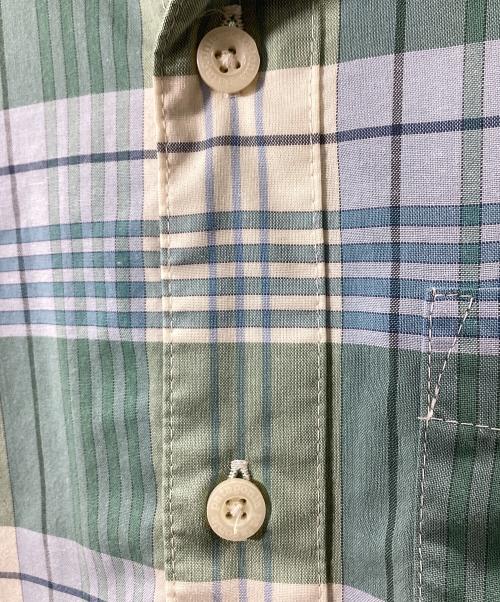 Patagonia（パタゴニア）Patagonia (パタゴニア) 半袖シャツ ブルー×グリーン サイズ:XSの古着・服飾アイテム