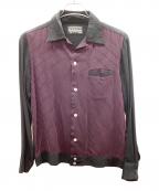 WACKO MARIAワコマリア）の古着「オープンカラーシャツ」｜レッド×ブラック