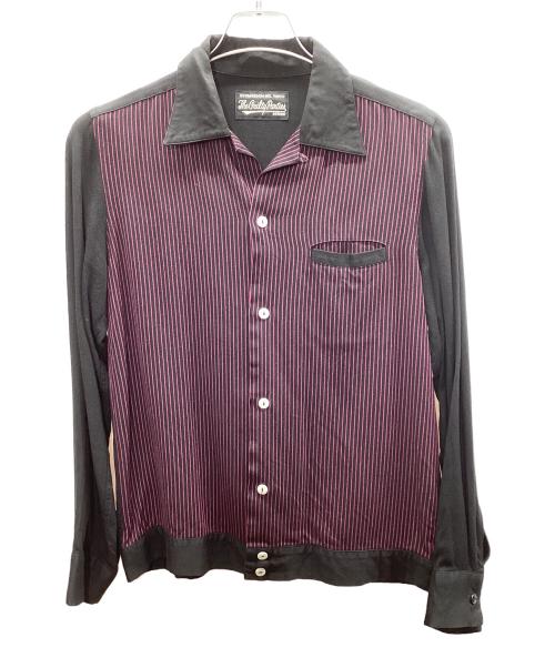 WACKO MARIA（ワコマリア）WACKO MARIA (ワコマリア) オープンカラーシャツ レッド×ブラック サイズ:Sの古着・服飾アイテム