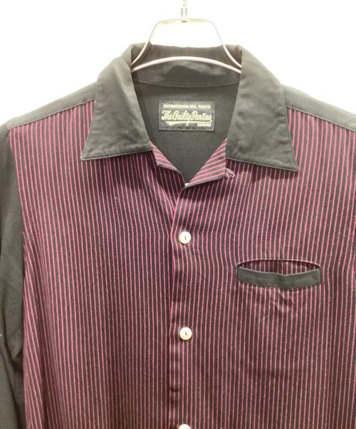 WACKO MARIA（ワコマリア）WACKO MARIA (ワコマリア) オープンカラーシャツ レッド×ブラック サイズ:Sの古着・服飾アイテム