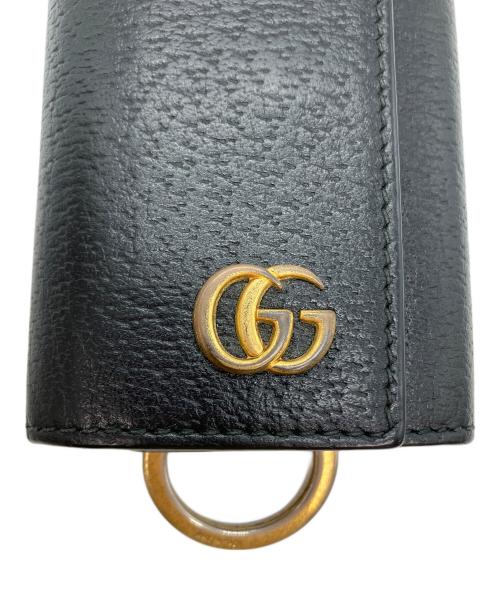 GUCCI（グッチ）GUCCI (グッチ) グッチ　GGマーモント　6連キーケース ブラックの古着・服飾アイテム