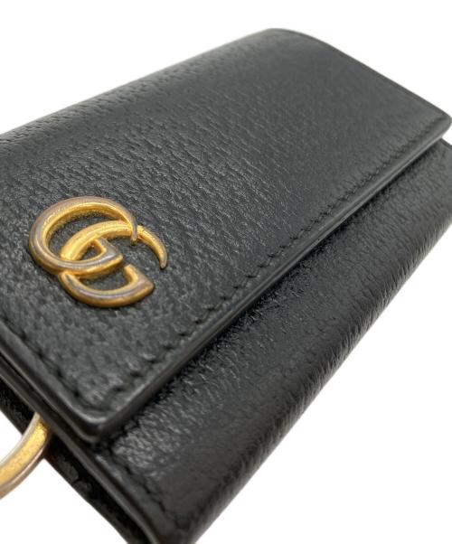 GUCCI（グッチ）GUCCI (グッチ) グッチ　GGマーモント　6連キーケース ブラックの古着・服飾アイテム