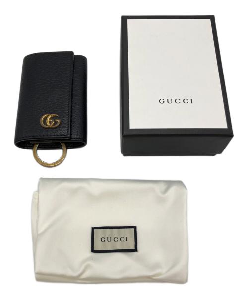 GUCCI（グッチ）GUCCI (グッチ) グッチ　GGマーモント　6連キーケース ブラックの古着・服飾アイテム