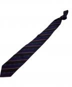 GUCCIグッチ）の古着「レジメンタルストライプネクタイ」｜ネイビー