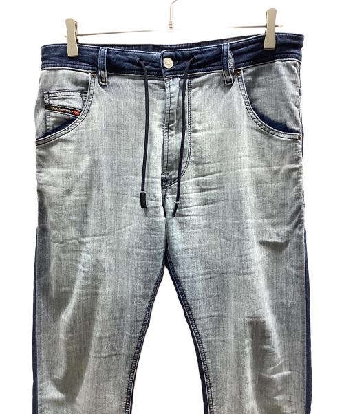 DIESEL（ディーゼル）DIESEL (ディーゼル) ジョグデニムパンツ(KROOLEY CB-NE) ブルー サイズ:76cmの古着・服飾アイテム