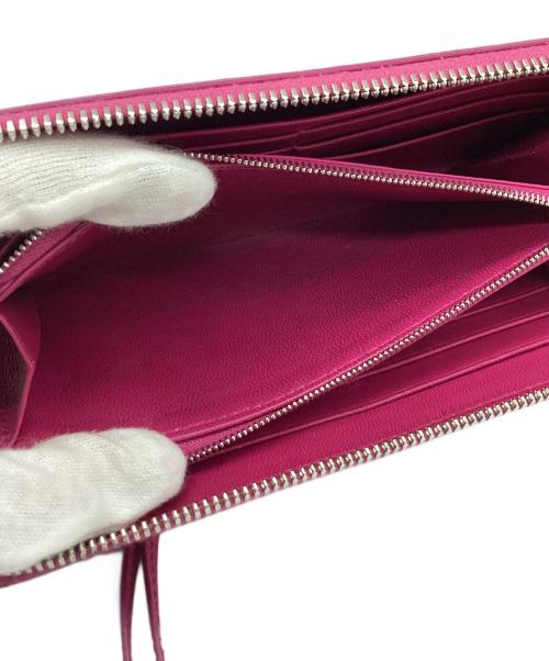 BALENCIAGA（バレンシアガ）BALENCIAGA (バレンシアガ) ネオ クラシック コンチネンタル ウォレット ショッキングピンクの古着・服飾アイテム