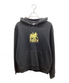 stussy（ステューシー）の古着「プルオーバーパーカー」｜ブラック