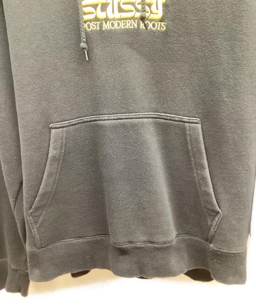 stussy（ステューシー）stussy (ステューシー) プルオーバーパーカー ブラック サイズ:Mの古着・服飾アイテム