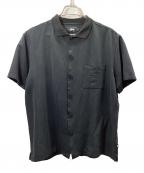 stussyステューシー）の古着「刺繍シャツ」｜ブラック