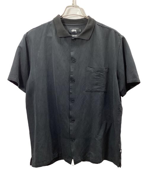 stussy（ステューシー）stussy (ステューシー) 刺繍シャツ ブラック サイズ:Lの古着・服飾アイテム