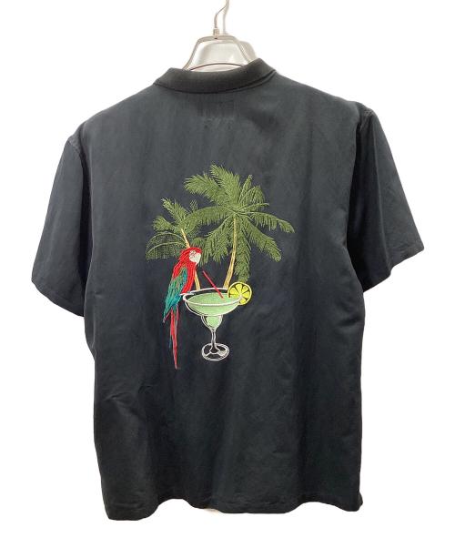 stussy（ステューシー）stussy (ステューシー) 刺繍シャツ ブラック サイズ:Lの古着・服飾アイテム