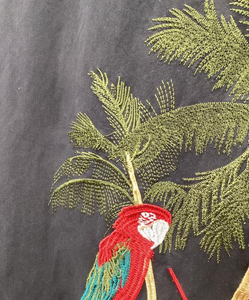 stussy（ステューシー）stussy (ステューシー) 刺繍シャツ ブラック サイズ:Lの古着・服飾アイテム