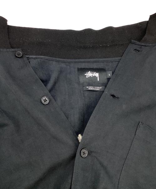 stussy（ステューシー）stussy (ステューシー) 刺繍シャツ ブラック サイズ:Lの古着・服飾アイテム