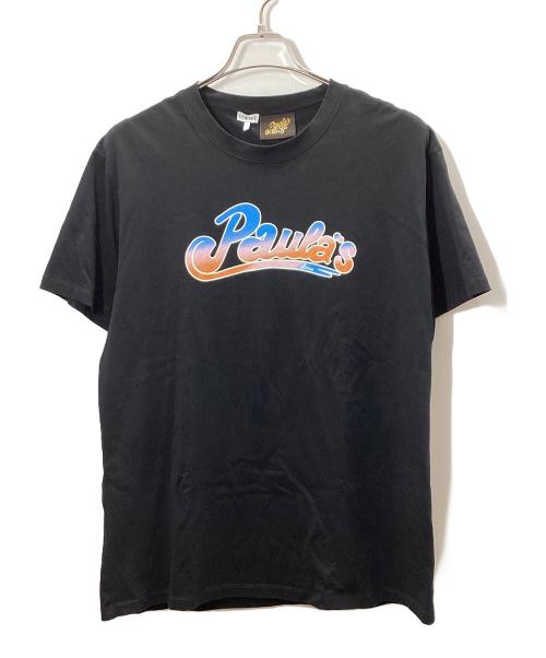 LOEWE（ロエベ）LOEWE (ロエベ) Paula’s Ibiza (パウラズ イビザ) ロゴプリントTシャツ ブラック サイズ:Ｌの古着・服飾アイテム