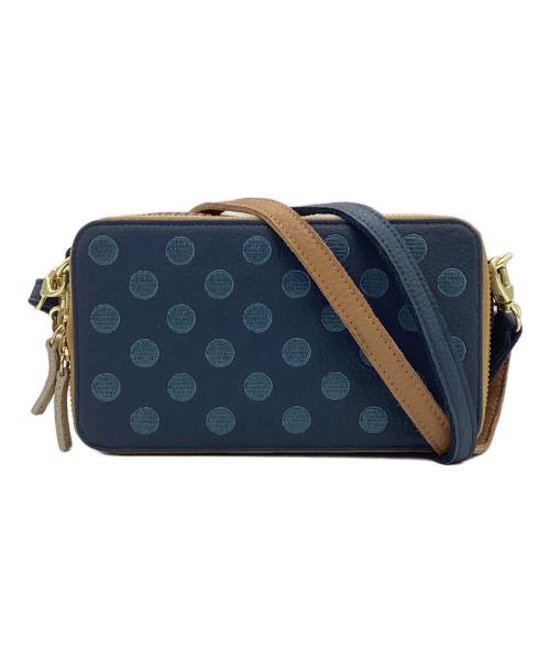 ear PAPILLONNER（イアパピヨネ）ear PAPILLONNER (イアパピヨネ) ウォレット&ショルダーバッグ ブラウン×ブルーの古着・服飾アイテム