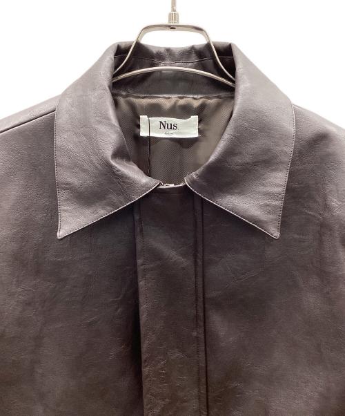 NUS（ヌース）Nus (ヌース) レザージャケット ブラウン サイズ:Freeの古着・服飾アイテム