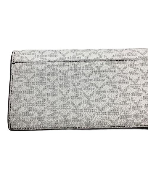 MICHAEL KORS（マイケル・コース）MICHAEL KORS (マイケルコース) COOPER バイフォールド カードケース - MKシグネチャー ホワイトの古着・服飾アイテム