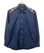 BLACK LABEL CRESTBRIDGEブラックレーベル クレストブリッジ）の古着「長袖シャツ」｜ネイビー