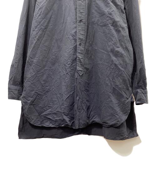 COMOLI（コモリ）COMOLI (コモリ) バンドカラーシャツ ネイビー サイズ:1の古着・服飾アイテム