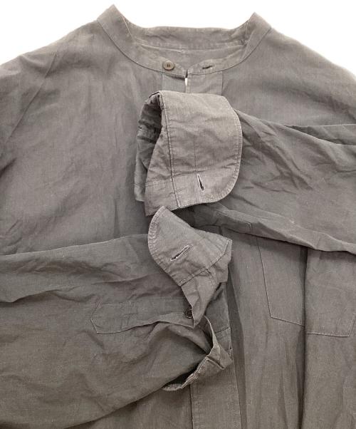 COMOLI（コモリ）COMOLI (コモリ) バンドカラーシャツ ネイビー サイズ:1の古着・服飾アイテム