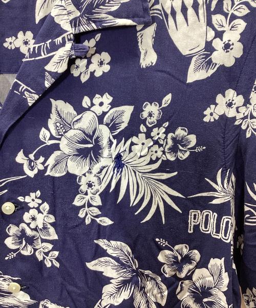 POLO RALPH LAUREN（ポロ・ラルフローレン）POLO RALPH LAUREN (ポロ・ラルフローレン) アロハシャツ ネイビー サイズ:Lの古着・服飾アイテム