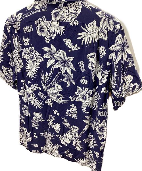 POLO RALPH LAUREN（ポロ・ラルフローレン）POLO RALPH LAUREN (ポロ・ラルフローレン) アロハシャツ ネイビー サイズ:Lの古着・服飾アイテム