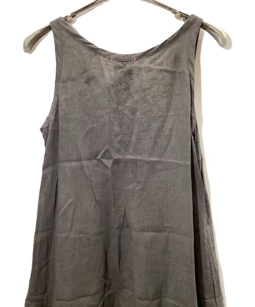 grown in the sun（グローンインザサン）grown in the sun (グローンインザサン) リネンワンピース ブラウン サイズ:2の古着・服飾アイテム