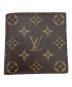 LOUIS VUITTON（ルイ ヴィトン）の古着「モノグラム ポルトフォイユ・マルコ　二つ折り財布」｜ブラウン