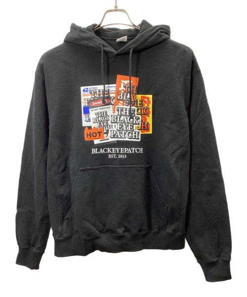 BlackEyePatch（ブラックアイパッチ）BlackEyePatch (ブラックアイパッチ) プルオーバーパーカー ブラック サイズ:Mの古着・服飾アイテム