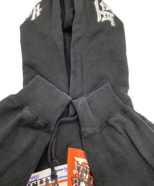 BlackEyePatch（ブラックアイパッチ）BlackEyePatch (ブラックアイパッチ) プルオーバーパーカー ブラック サイズ:Mの古着・服飾アイテム