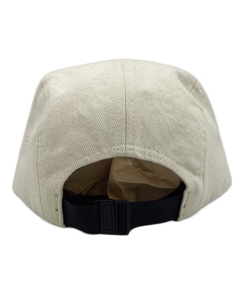SUPREME（シュプリーム）Supreme (シュプリーム) Denim Leather Visor Camp Cap ブラウン×ベージュの古着・服飾アイテム