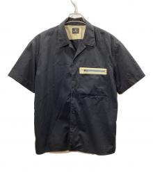 PAUL SMITH（ポールスミス）の古着「スーピマコットンシャツ」｜ブラック×ベージュ