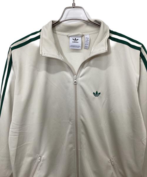 adidas Originals（アディダスオリジナル）adidas Originals (アディダスオリジナル) BECKENBAUER TRACKTOP(ベッケンバウアー トラックトップ) ベージュ×グリーン サイズ:XSの古着・服飾アイテム